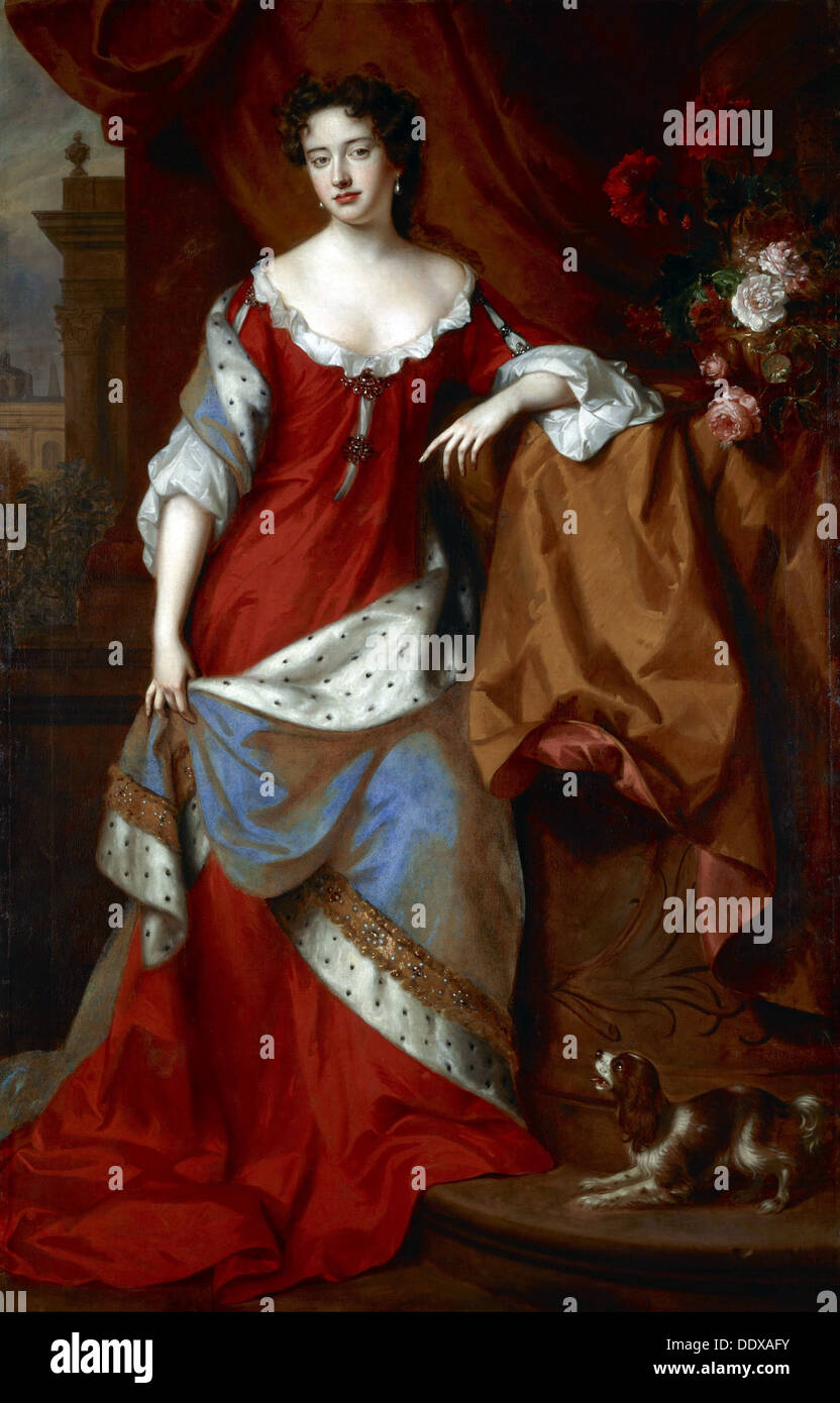 Lorsque la reine Anne, princesse de Danemark, 1665 - 1714 Banque D'Images