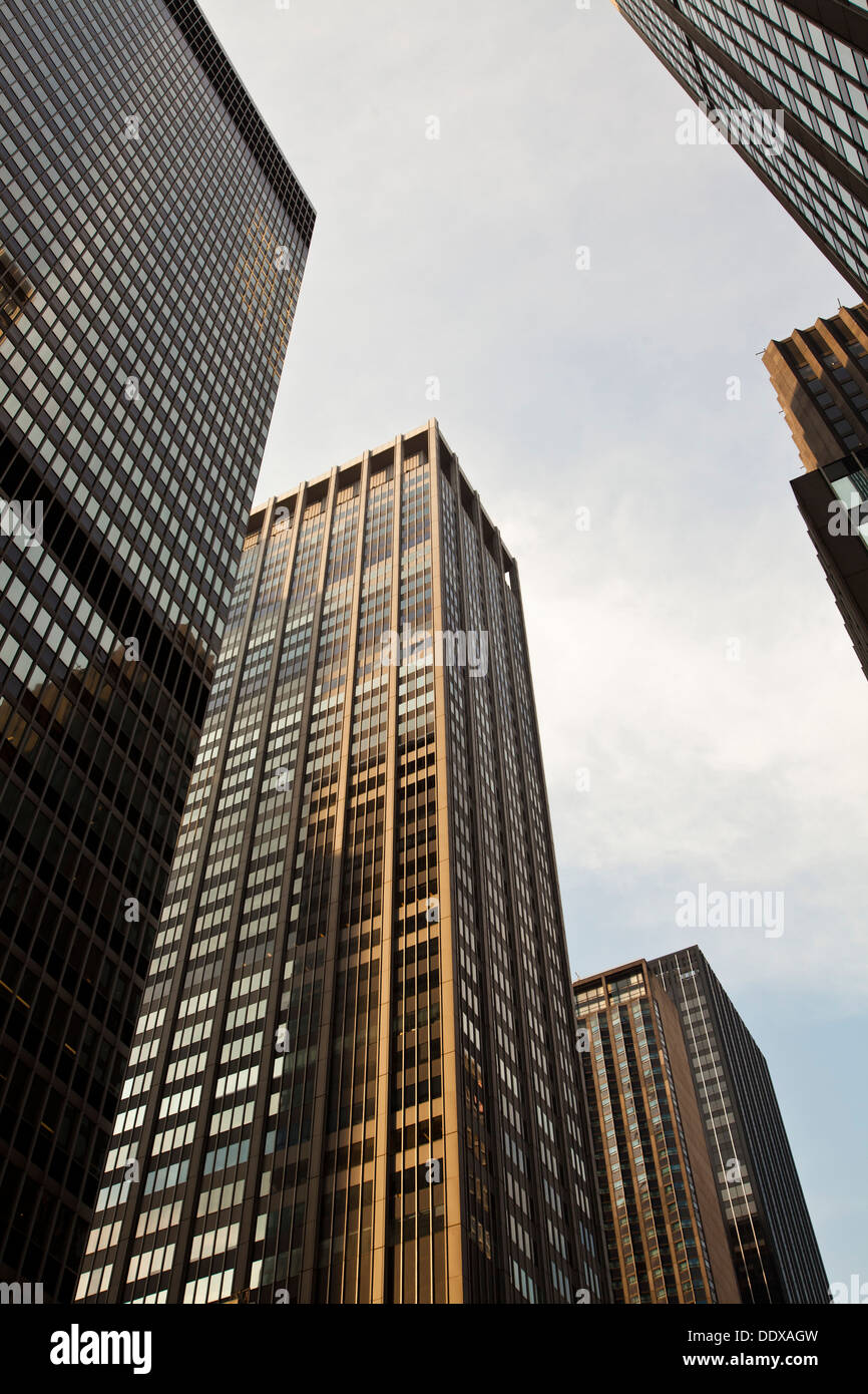 Centre ville de bâtiments, Manhattan, New York, États-Unis d'Amérique Banque D'Images