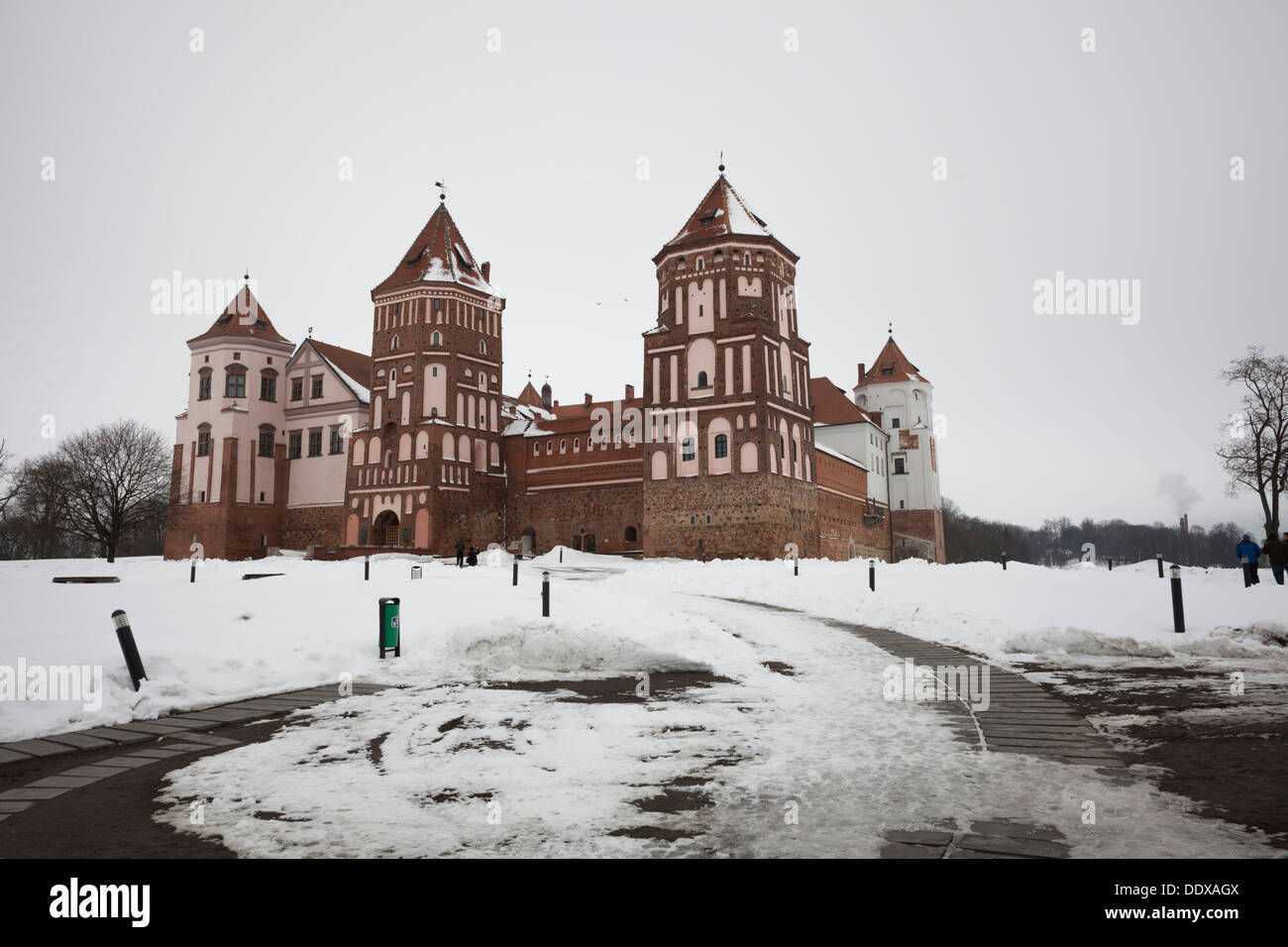 Château de Mir dans le district de voblast de Hrodna, en Biélorussie Banque D'Images