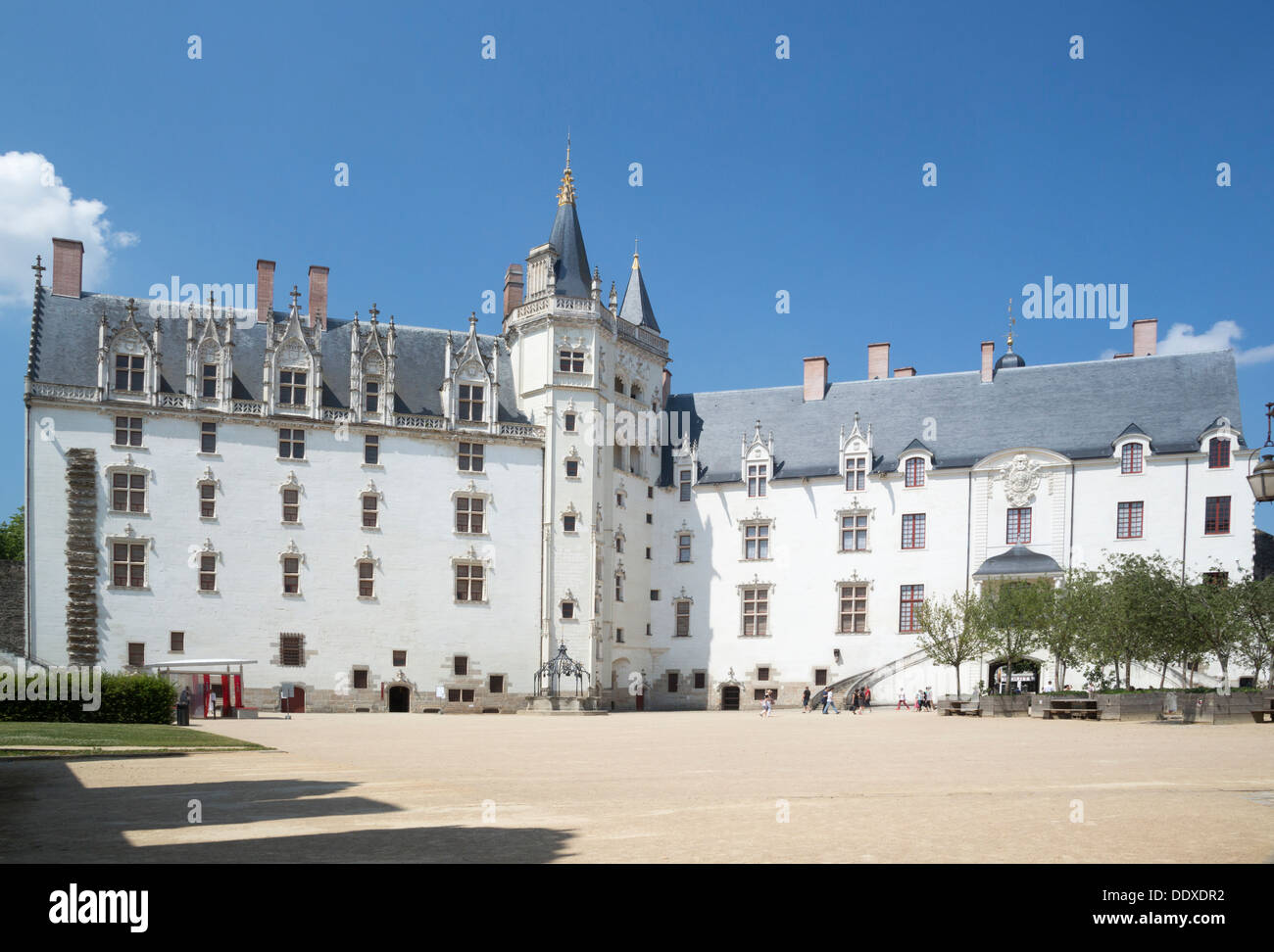 Palais Ducal à l'intérieur du chateau de Nantes France Banque D'Images