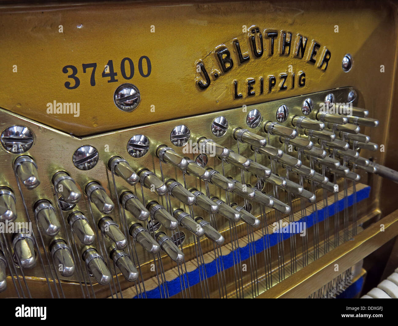Détail 37400 Piano Bluthner, clés, mécanisme, Leipzig, Allemagne Banque D'Images