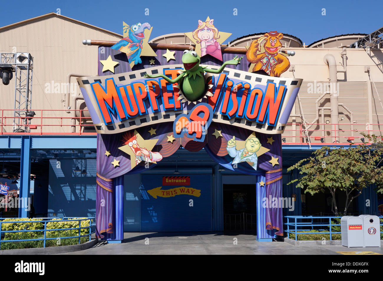 Muppet Vision 3D, Disneyland Resort, les studios d'Hollywood, California Adventure Park Banque D'Images