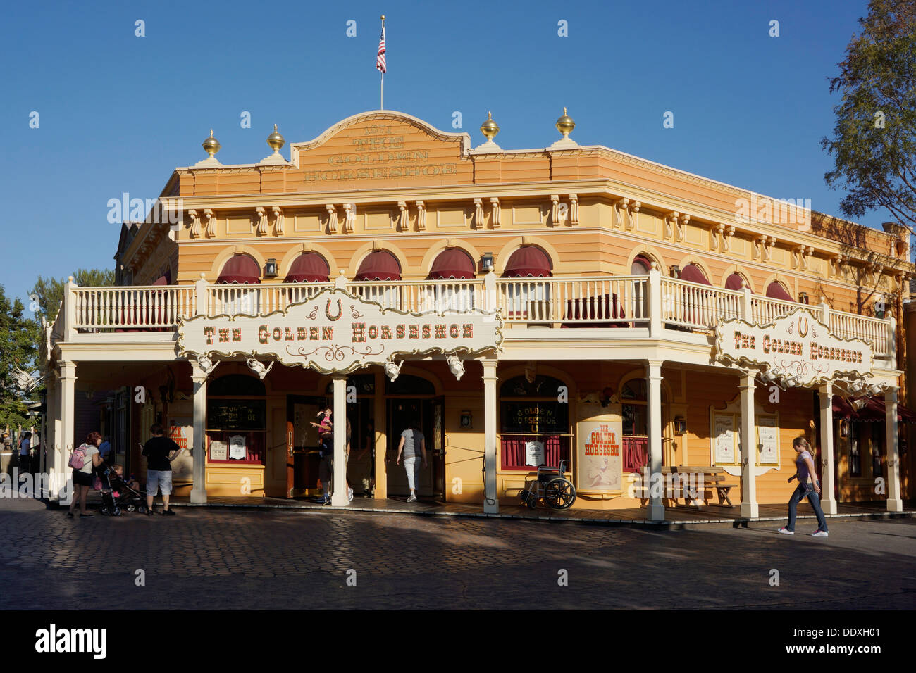 Le restaurant du Golden Horseshoe, Disneyland, Frontierland, Anaheim, Californie Banque D'Images
