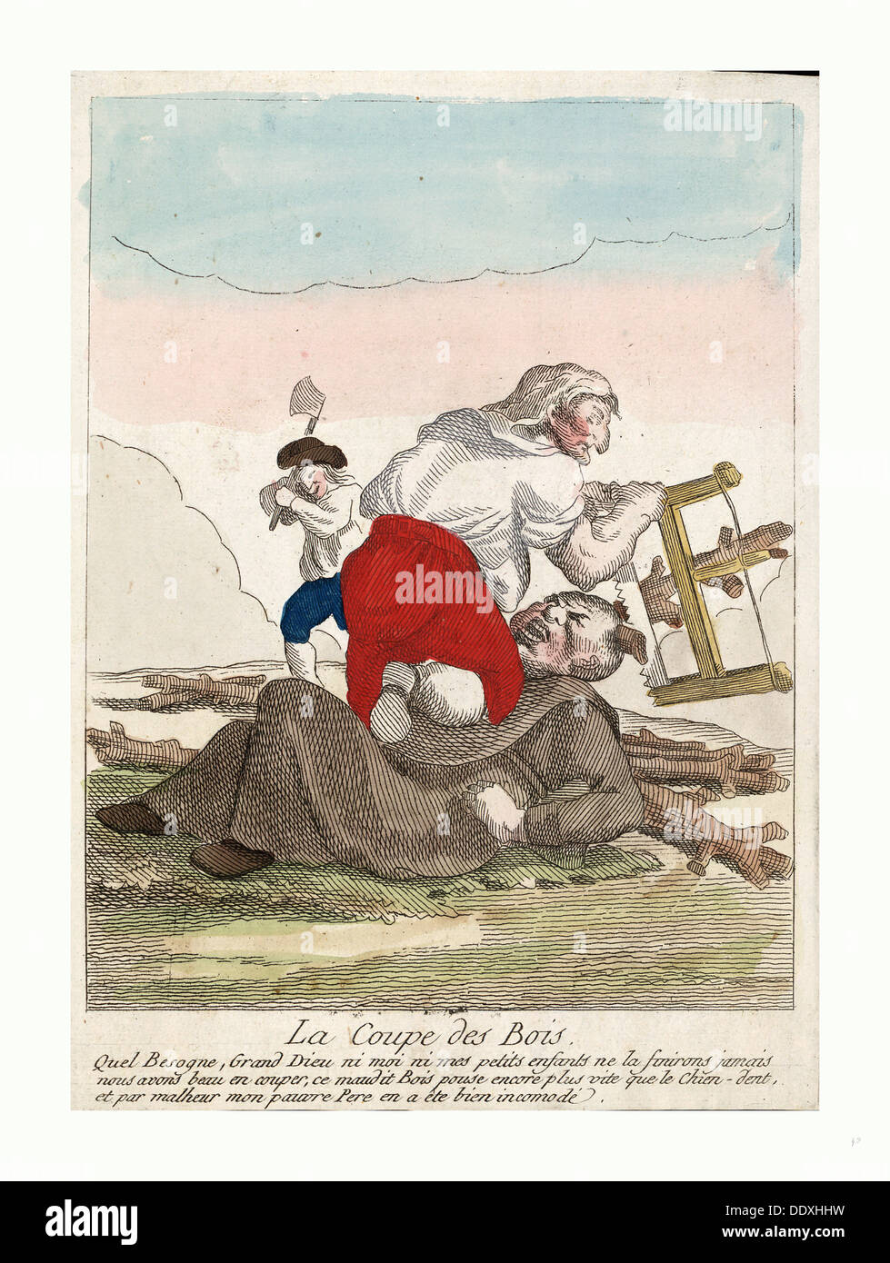 Imprimer montre un membre du tiers état, 1789 Banque D'Images