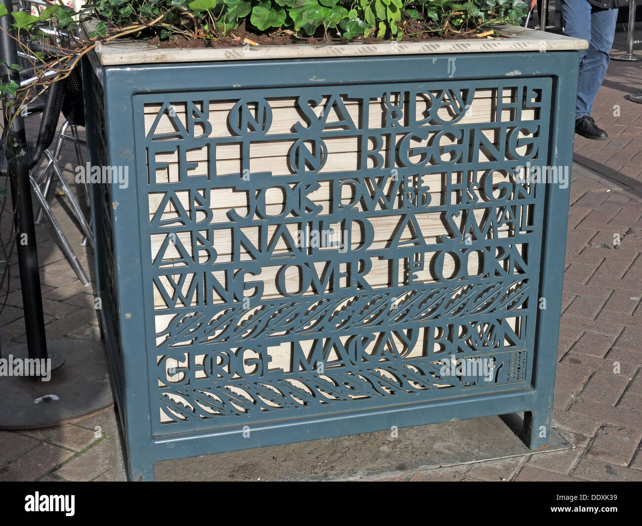 Poèmes de Rose Street, Édimbourg, Écosse, Royaume-Uni, EH2 2NH - Poèmes Banque D'Images