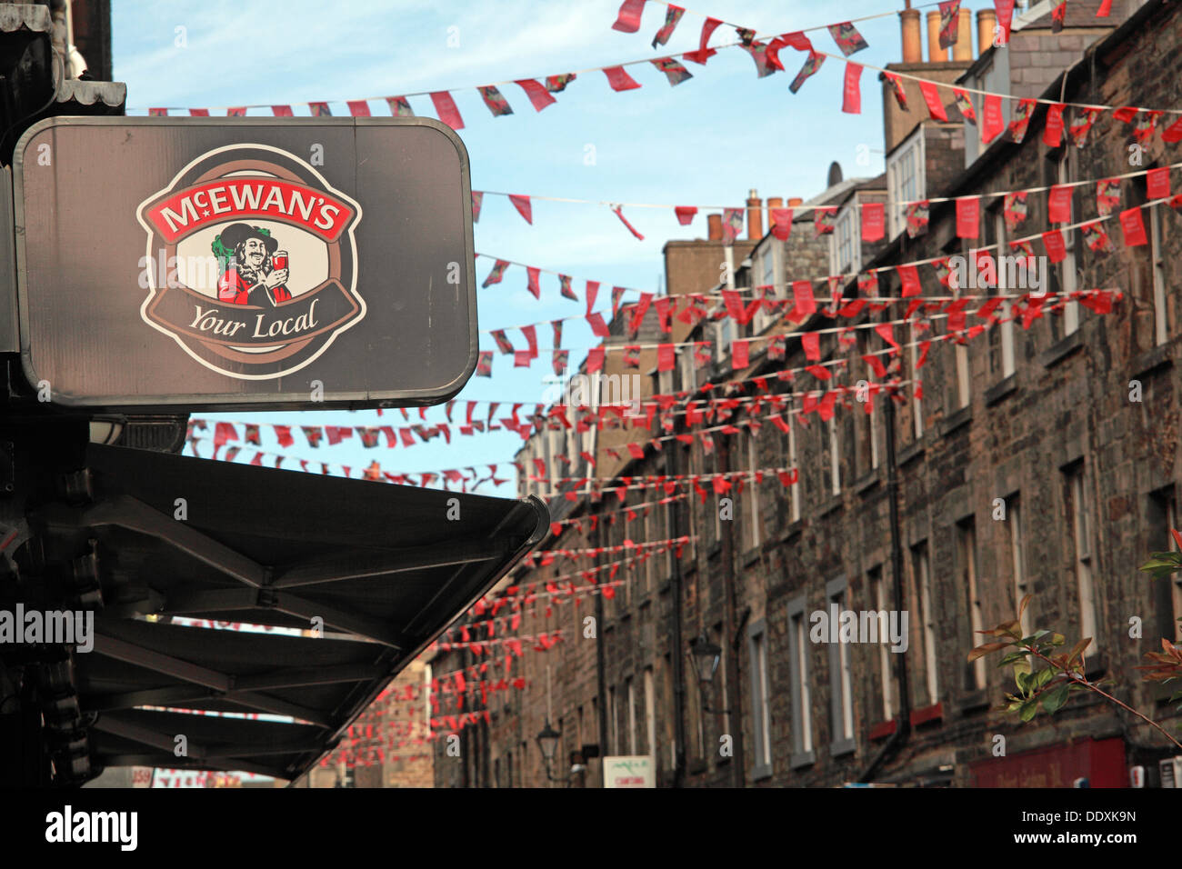 Rose Street, Edinburgh, Ecosse, Royaume-Uni un endroit pour boire,manger,partie McEwans - Votre Banque D'Images
