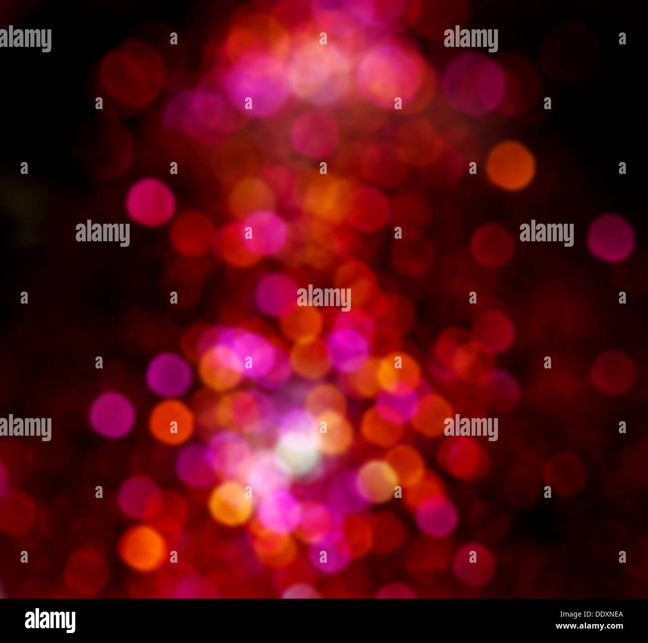 L'accent de flou d'arrière-plan les lumières de Noël Banque D'Images