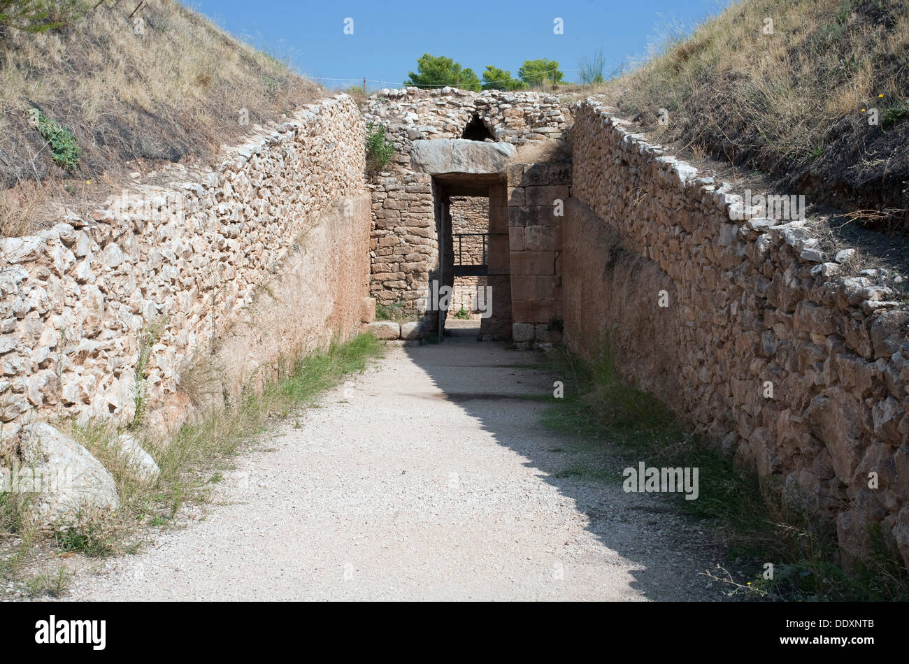 Une tombe à tholos d'Égisthe, Mycènes, la Grèce. Artiste : Samuel Magal Banque D'Images