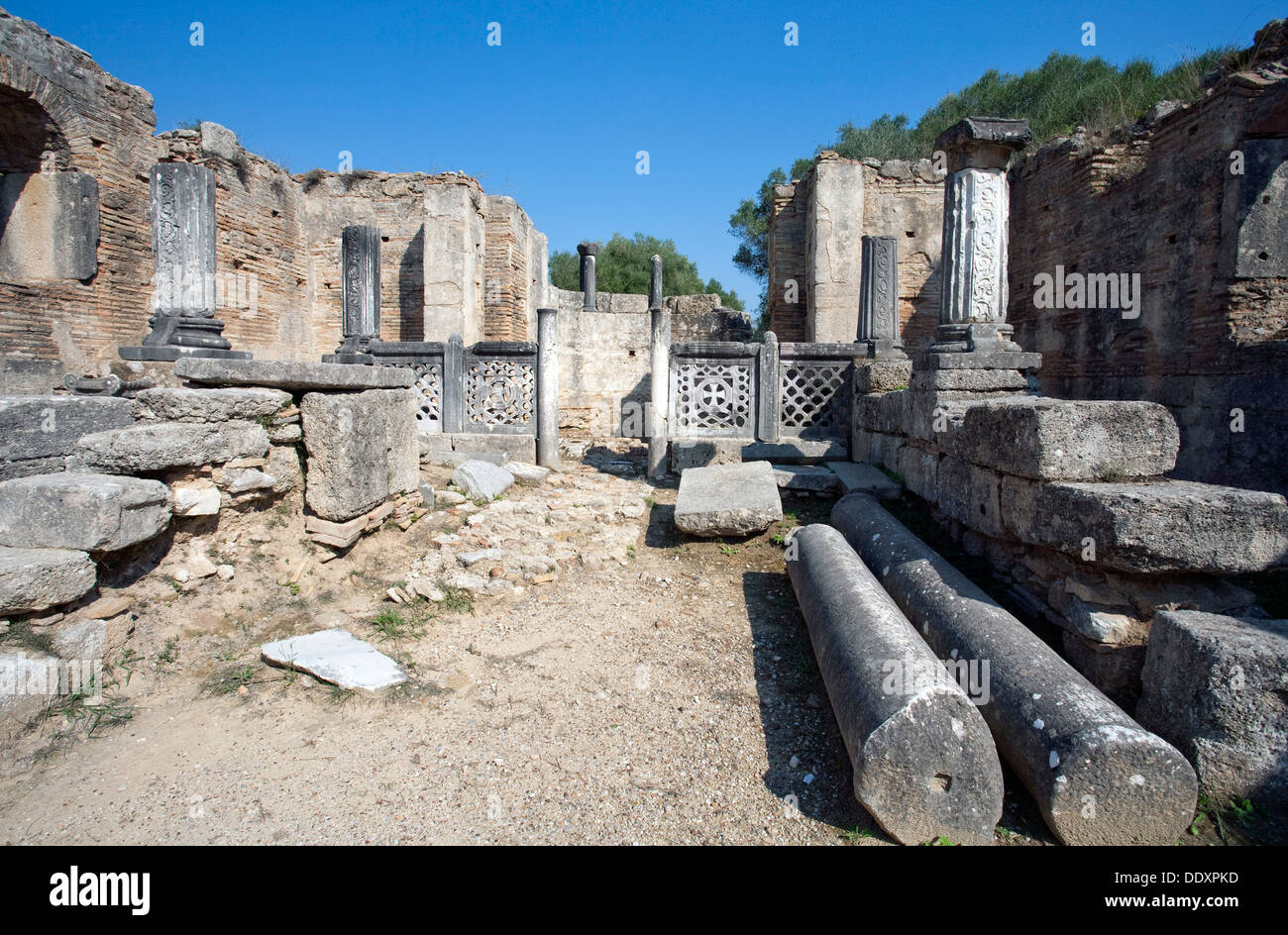 Atelier des Pheidias, Olympie, Grèce. Artiste : Samuel Magal Banque D'Images