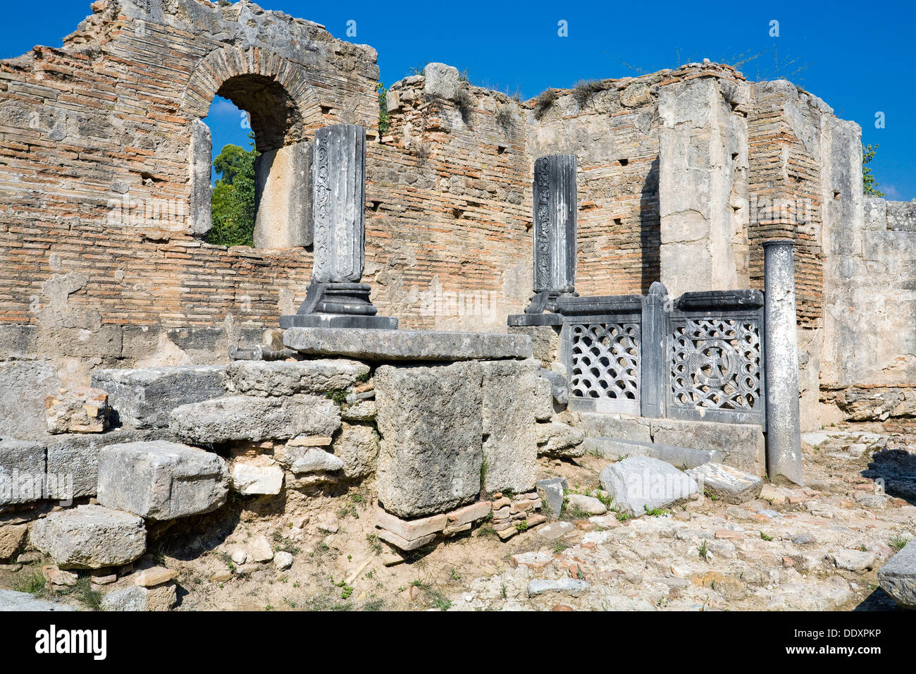 Atelier des Pheidias, Olympie, Grèce. Artiste : Samuel Magal Banque D'Images
