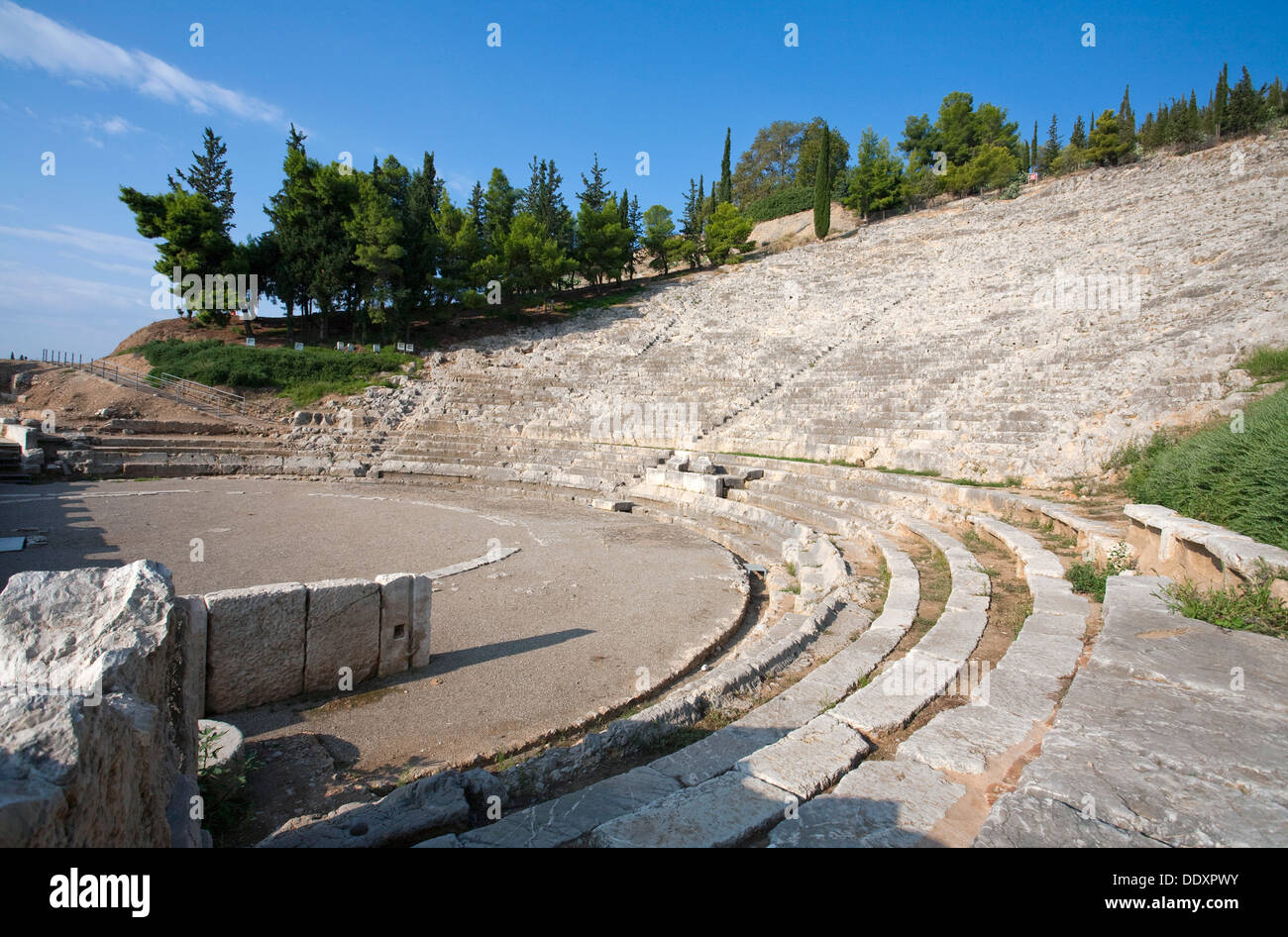 Un théâtre à Argos, en Grèce. Artiste : Samuel Magal Banque D'Images