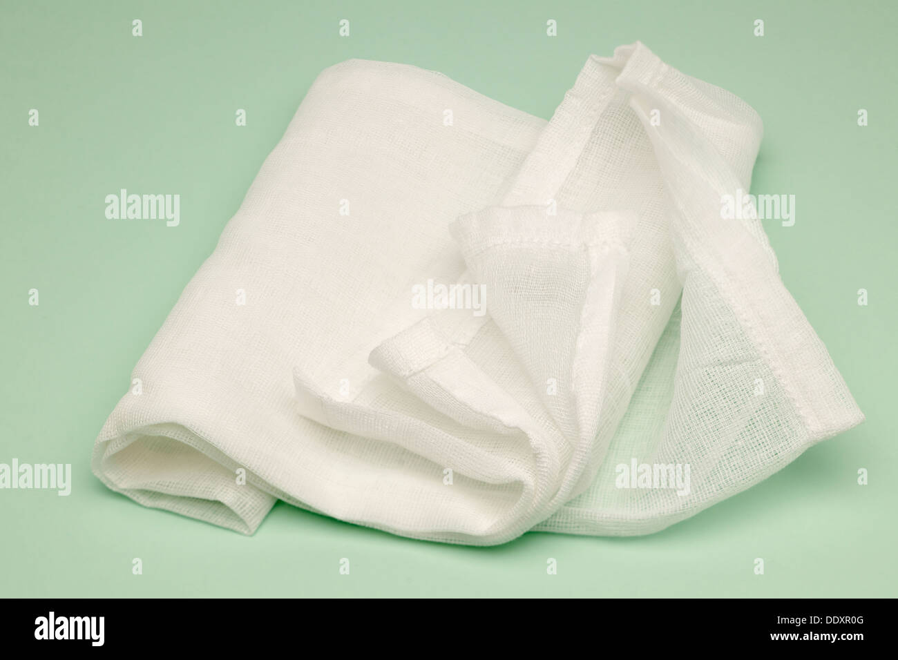 Tissu de mousseline blanche Banque D'Images