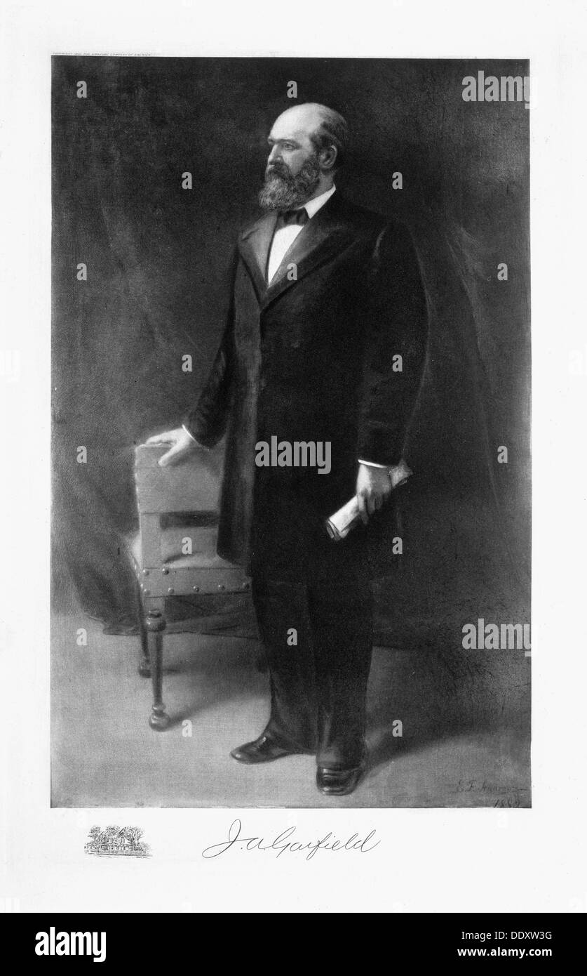 Un James Garfield, 20e président des États-Unis d'Amérique, (1901). Artiste : Inconnu Banque D'Images