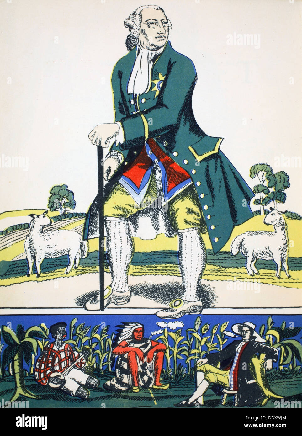 George III, Roi de Grande-Bretagne et d'Irlande de 1760, (1932). Artiste : Rosalind 1970 Ford Econoline Banque D'Images