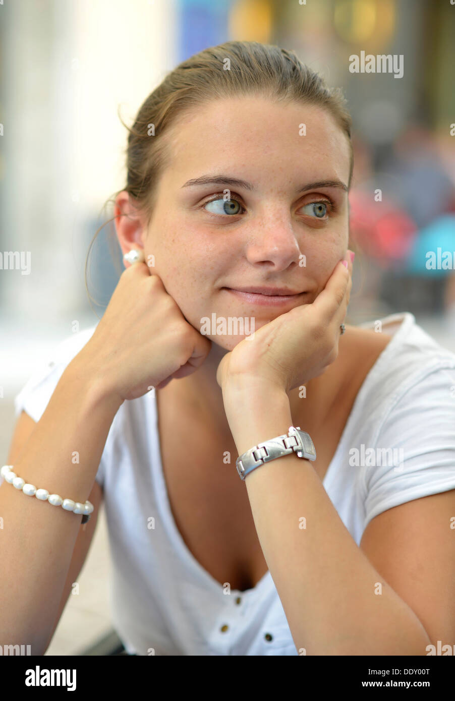 Young woman, portrait Banque D'Images