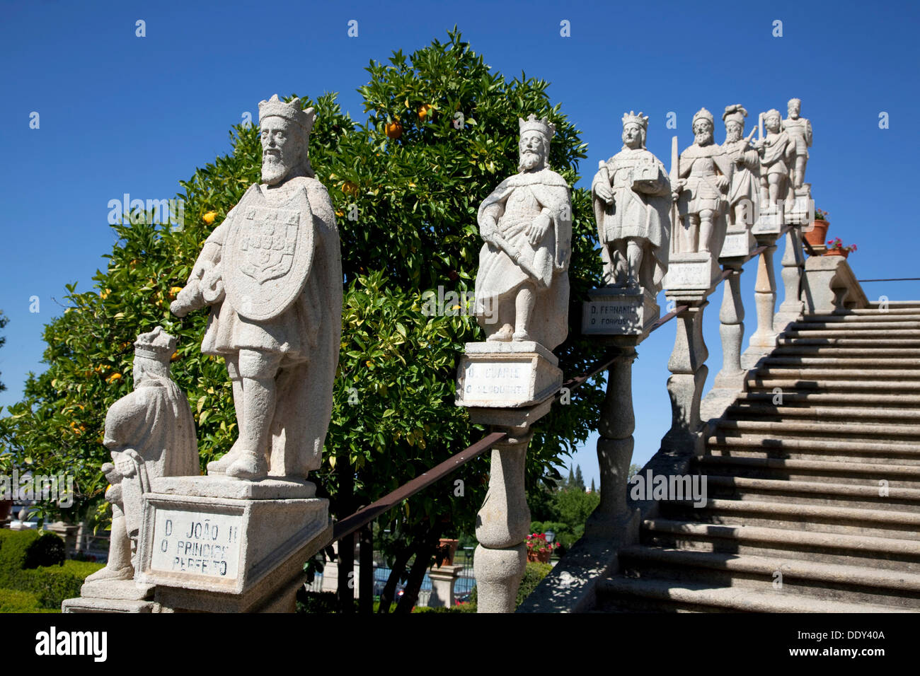 Escaliers des Rois, jardin du palais épiscopal, Castelo Branco, Portugal, 2009. Artiste : Samuel Magal Banque D'Images