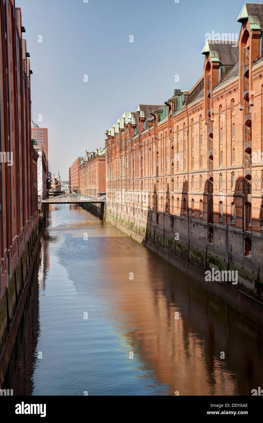 Brooksfleet, Speicherstadt, Hambourg, Allemagne Banque D'Images