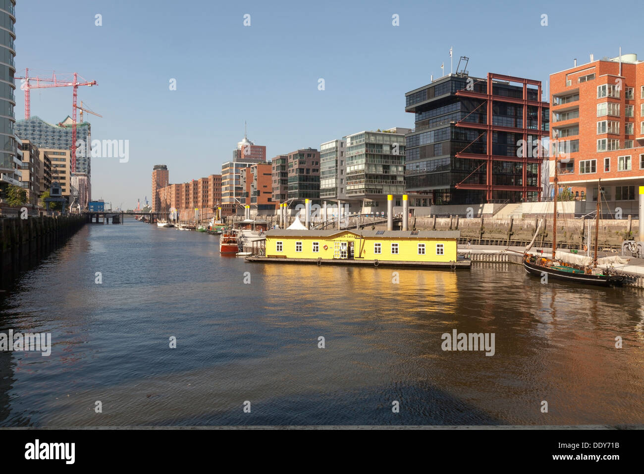 Hafen City, Am Sandtorkai / Dalmannkai trimestre, Hambourg, Allemagne Banque D'Images