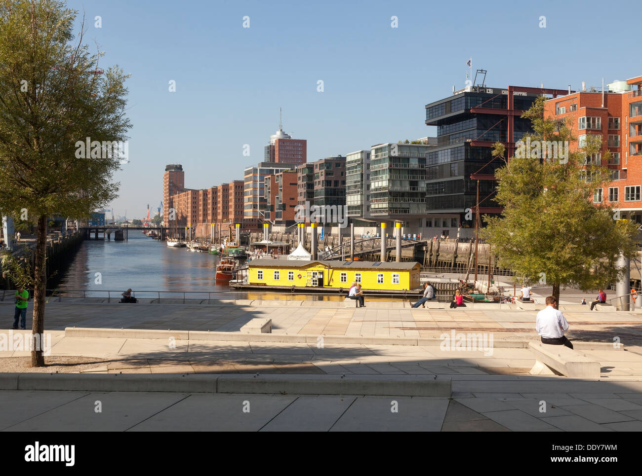 Hafen City, Am Sandtorkai / Dalmannkai trimestre, Hambourg, Allemagne Banque D'Images