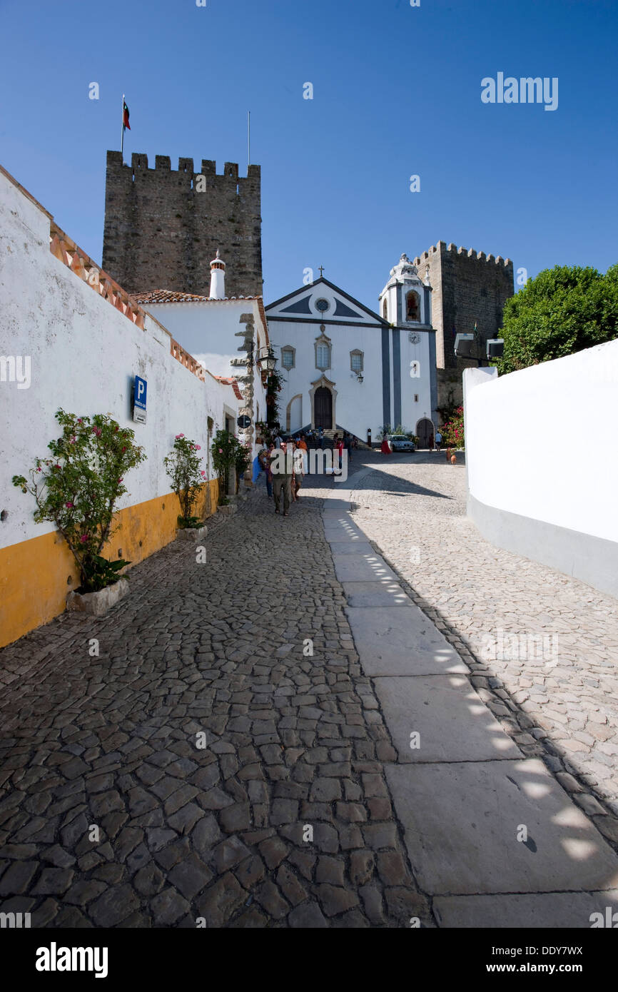 Obidos, Portugal, 2009. Artiste : Samuel Magal Banque D'Images