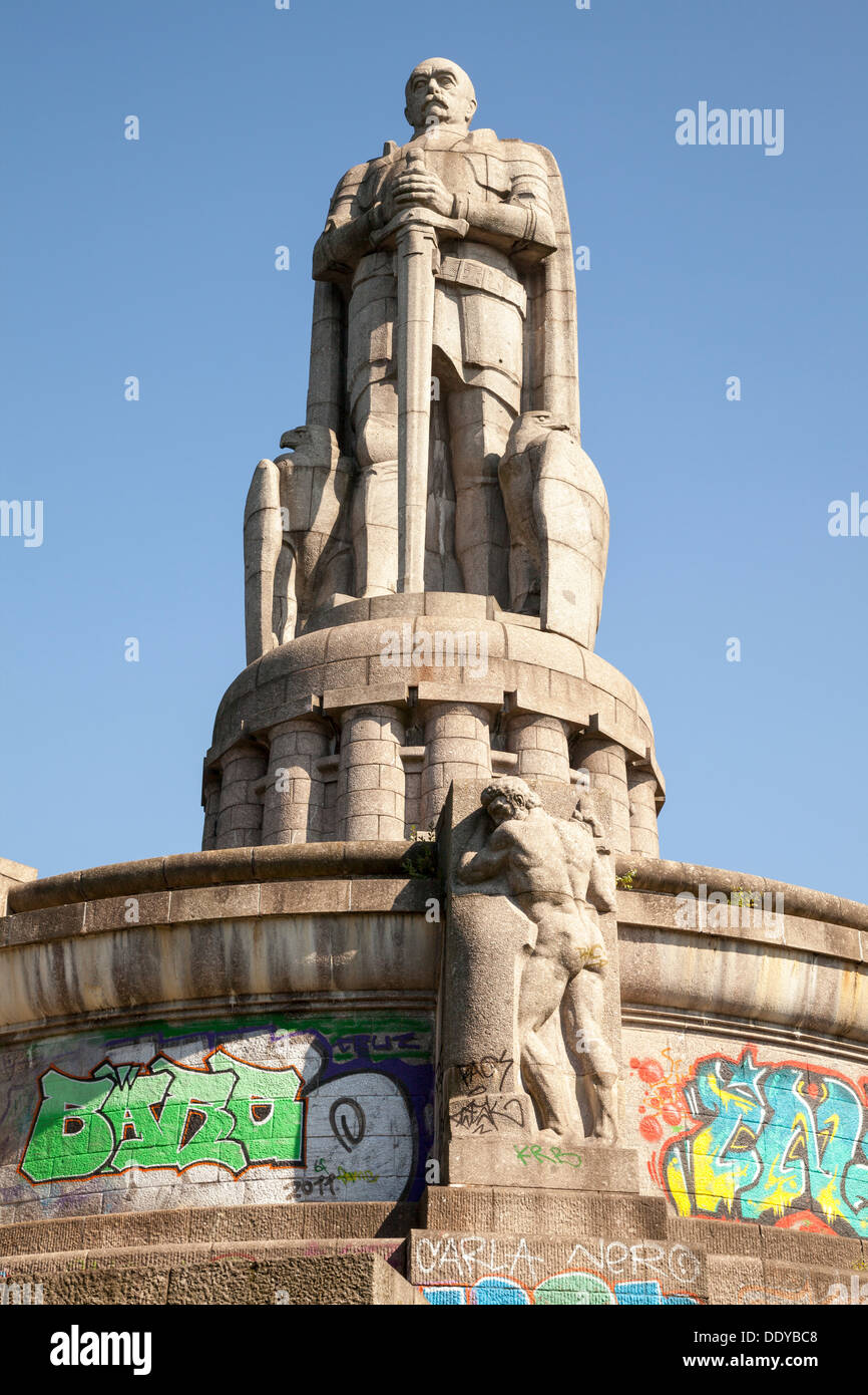 Monument de Bismarck, Hambourg, Allemagne Banque D'Images