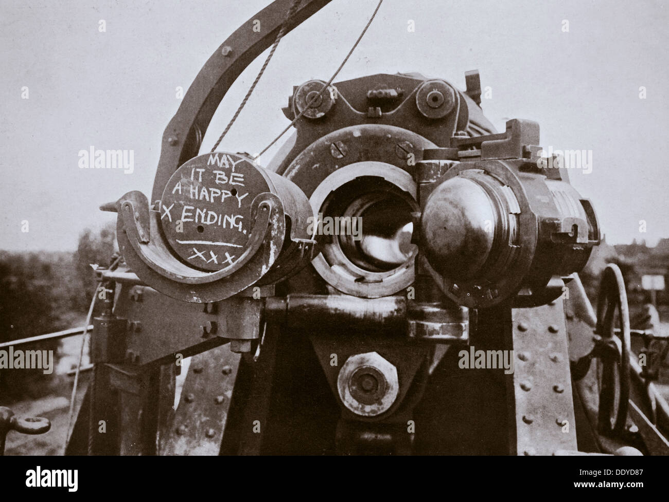 "Un petit message à Fritz", campagne de la Somme, France, la Première Guerre mondiale, 1916. Artiste : Inconnu Banque D'Images