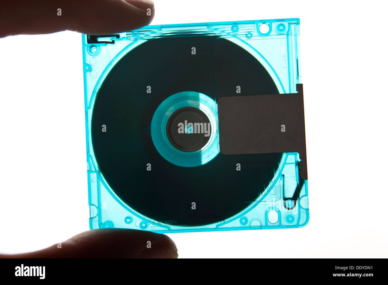 MiniDisc rétro le stockage de données. Banque D'Images