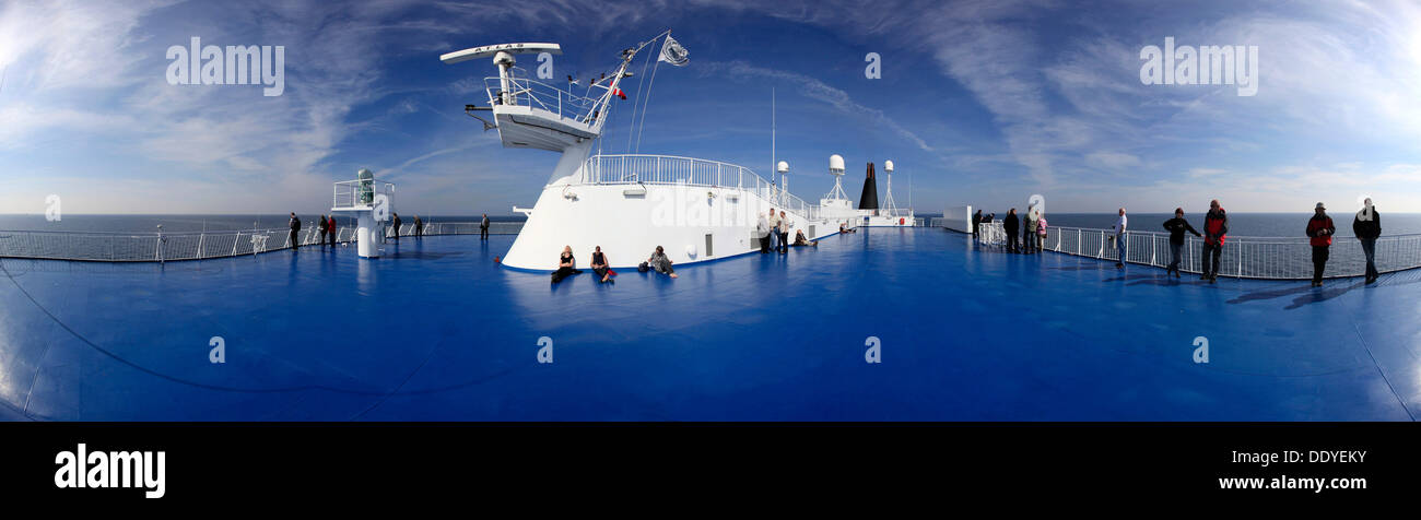 Le pont supérieur du navire 'Noroenna», Islande, Europe Banque D'Images