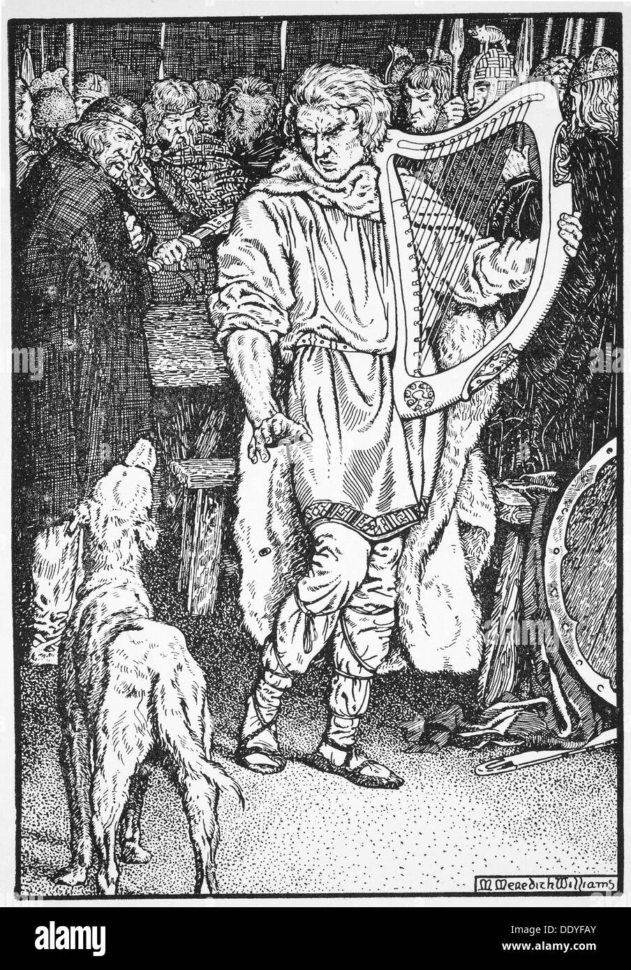 L'Olaf Cuaran, 10e siècle (1913). Artiste : Meredith Morris Williams Banque D'Images