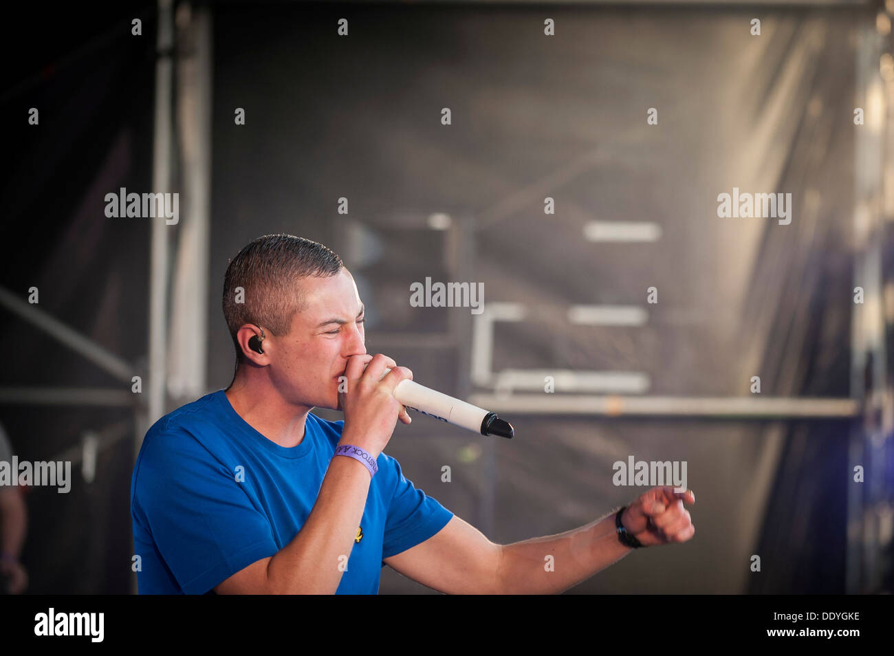 Le RAPPEUR DEVLIN se produit au Brownstock Festival dans l'Essex au Royaume-Uni. Banque D'Images