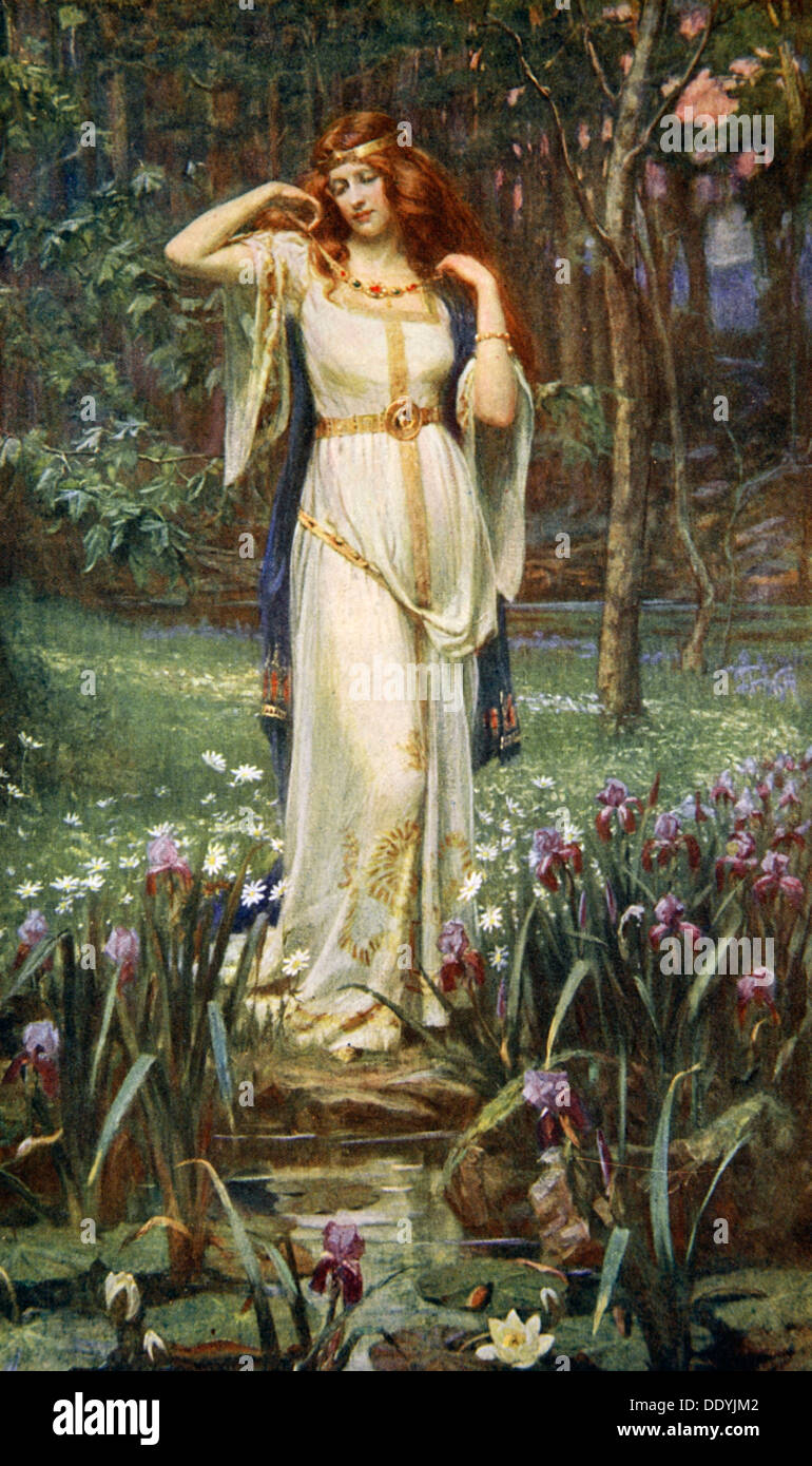 Freyja et le "collier", 1890. Artiste : James Doyle Penrose Banque D'Images