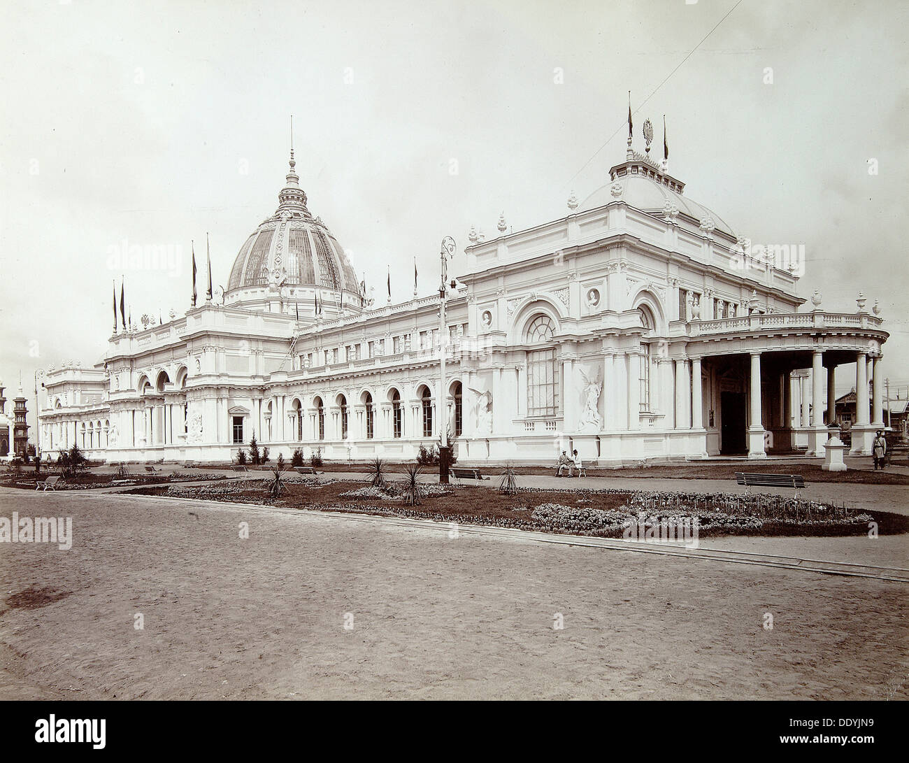 Le coin des arts, le parc des expositions All-Russia, Nizhny Novgorod, Russie, 1896. Artiste : Maxim Dmitriev Banque D'Images