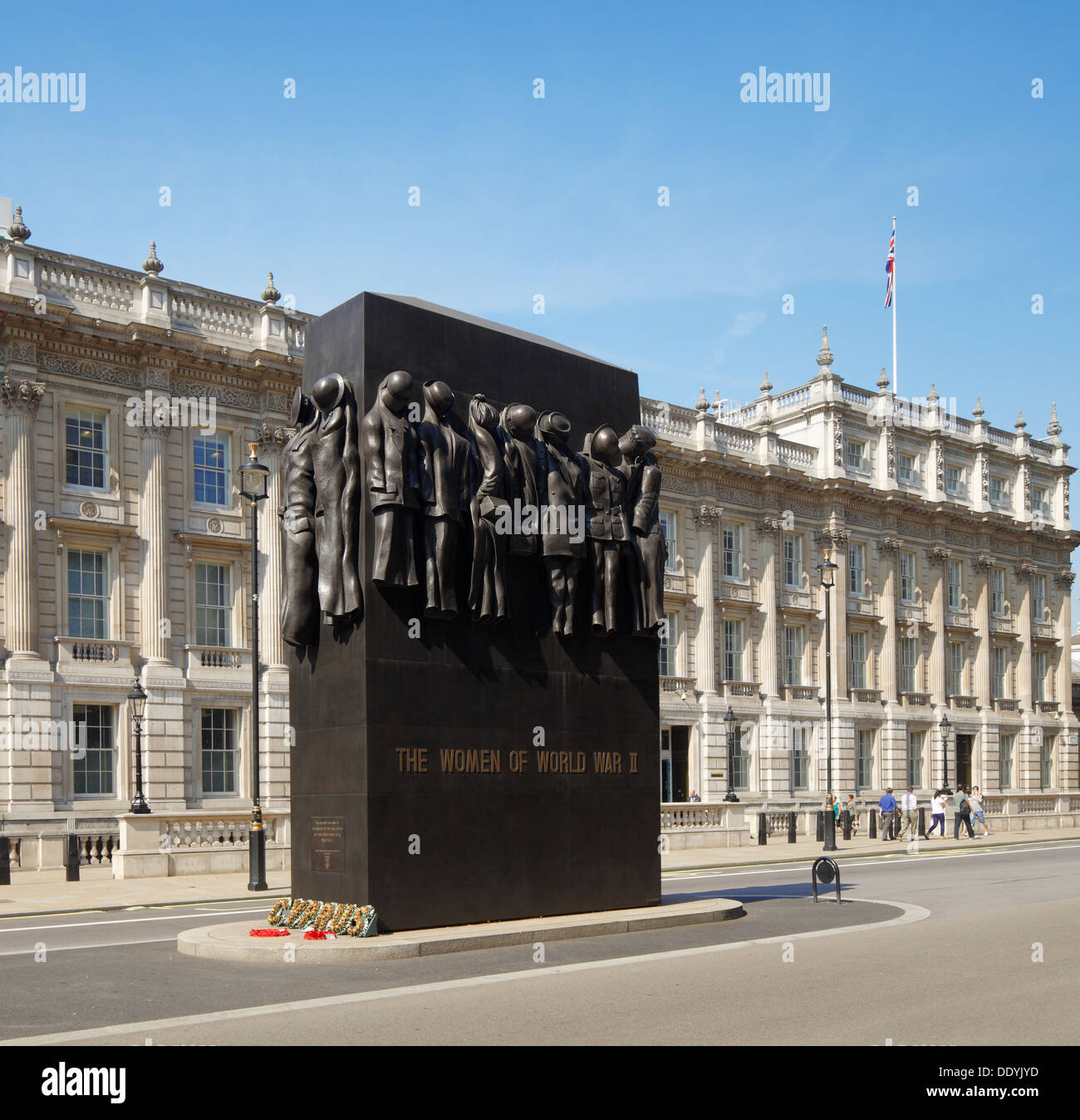 Les femmes de la Seconde Guerre mondiale mémorial, Whitehall, Londres. Banque D'Images