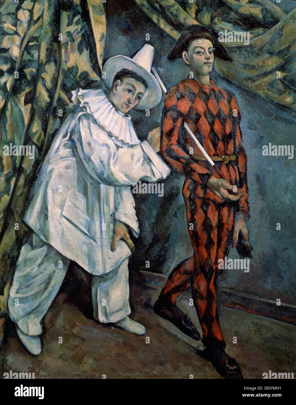 "Pierrot et Arlequin (Mardi-Gras)', c1888. Artiste : Paul Cezanne Banque D'Images