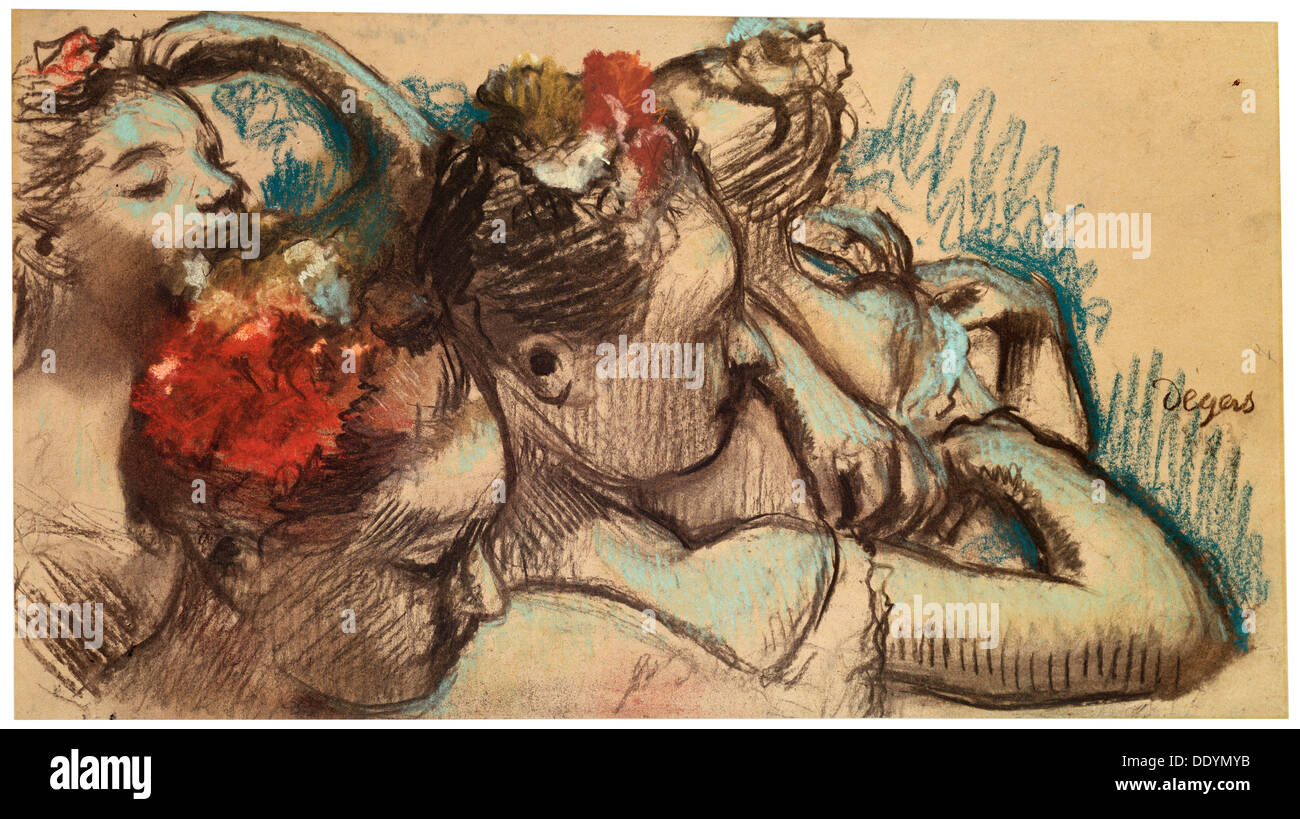 'Dancers', 1899. Artiste : Edgar Degas Banque D'Images
