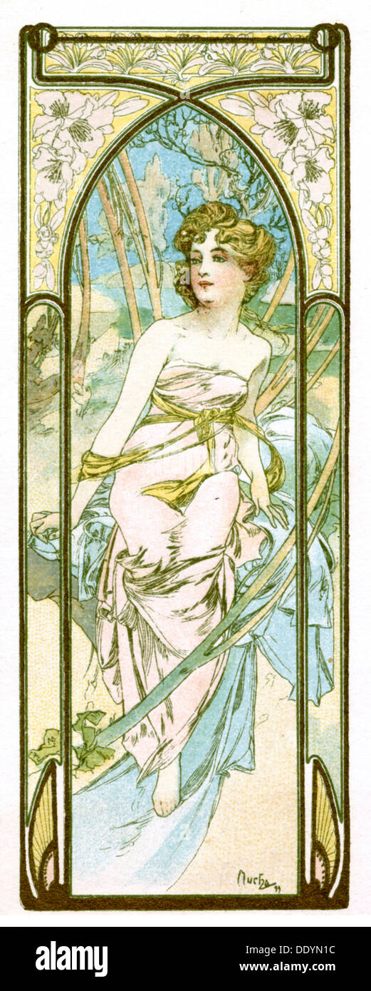 'Luminosité de jour', 1899. Artiste : Alphonse Mucha Banque D'Images