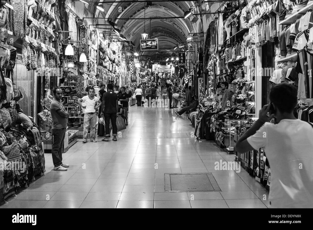 L'intérieur du Grand Bazar d'Istanbul. Banque D'Images