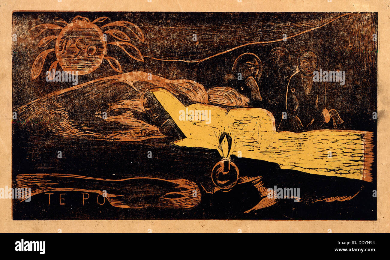 Te po. La grande nuit (de la série Noa Noa)', 1893-1894. Artiste : Paul Gauguin Banque D'Images