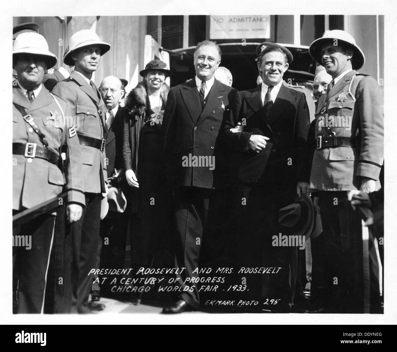 Le président et Mme Roosevelt à la foire mondiale de Chicago, Illinois, USA, 1933. Artiste : Inconnu Banque D'Images