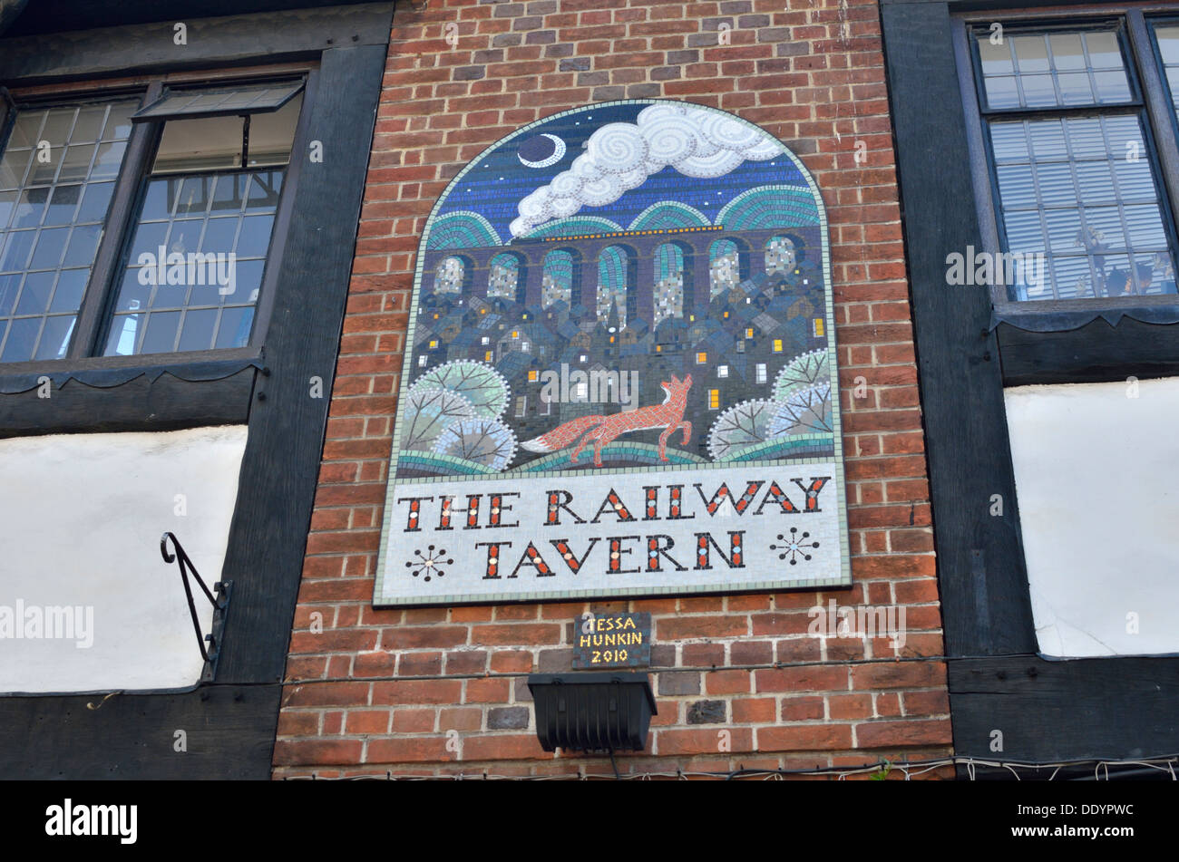 La Railway Tavern à Crouch End, Londres, Royaume-Uni. Banque D'Images