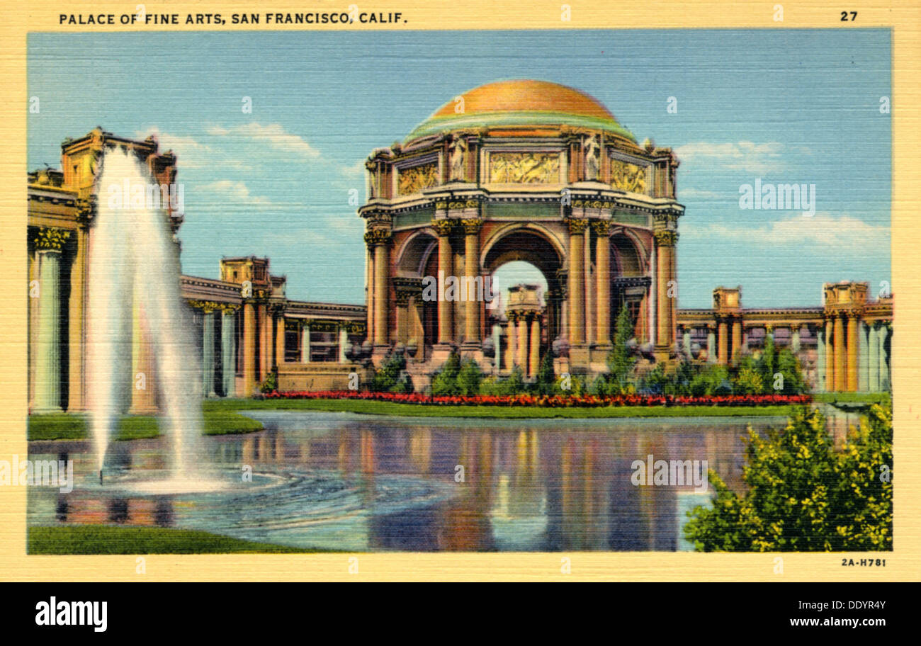 Palace of Fine Arts, San Francisco, Californie, USA, 1932. Artiste : Inconnu Banque D'Images