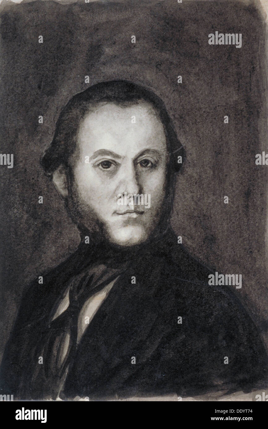 Portrait de M. Fleming, de la Société des Cogers, c1800. Artiste : SB Pocock Banque D'Images