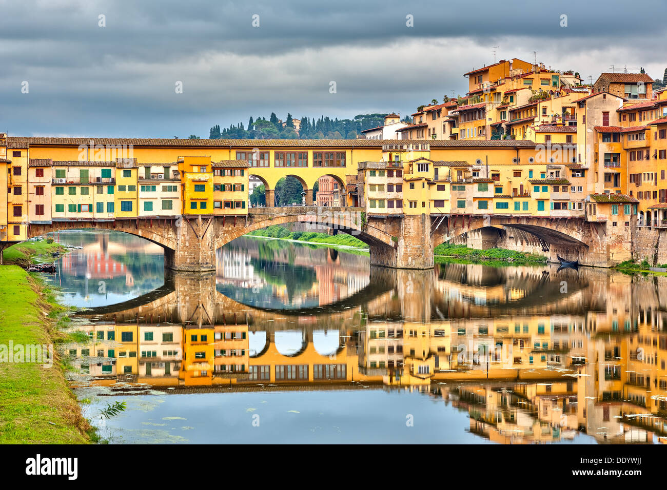 Le Ponte Vecchio à Florence Banque D'Images