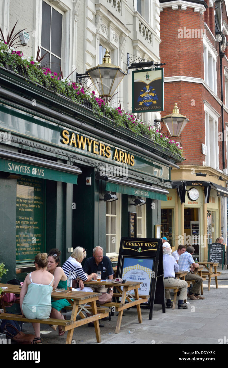 Sawyers Arms pub dans London Street, Paddington, London, UK. Banque D'Images