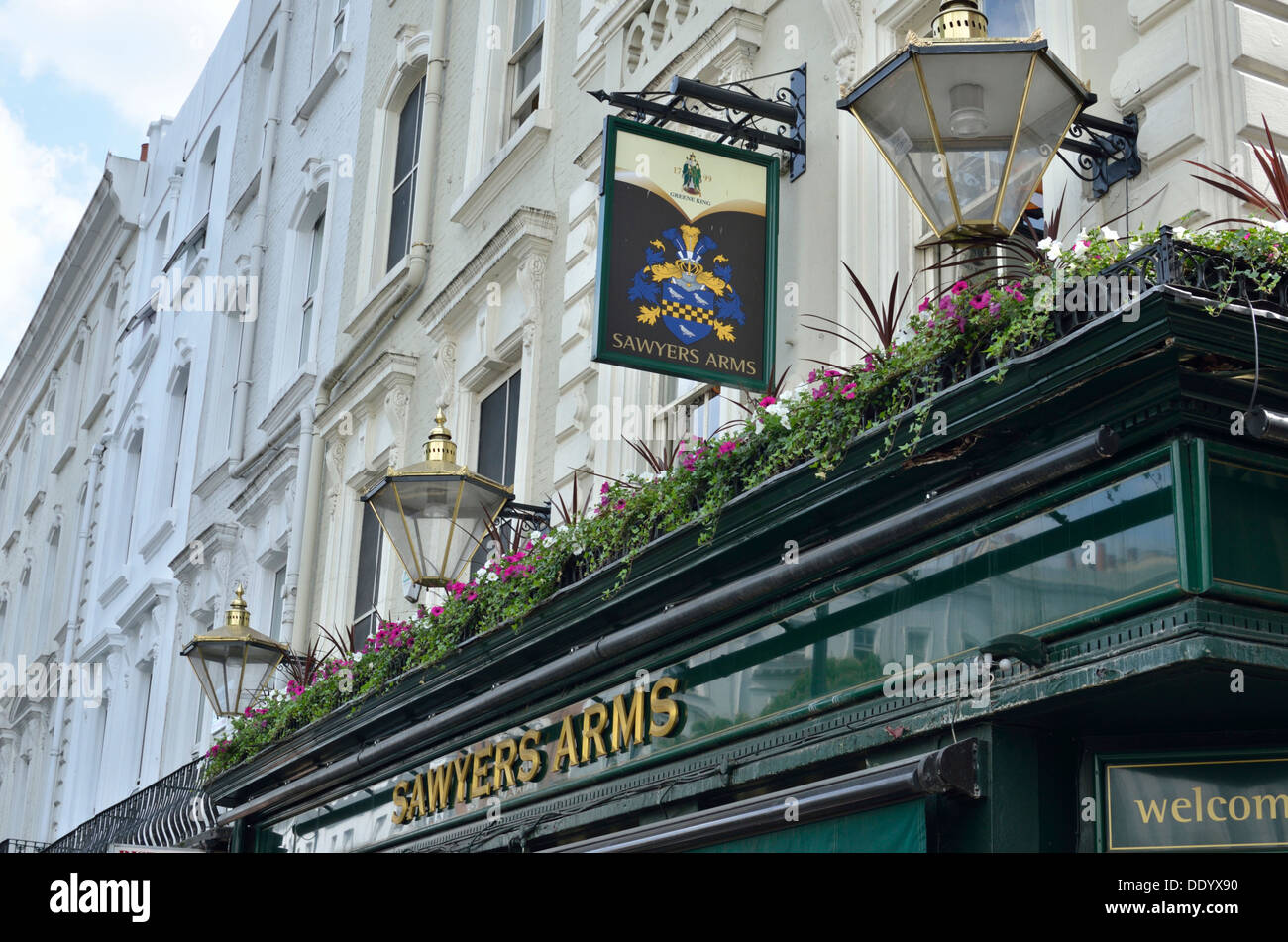 Sawyers Arms pub dans London Street, Paddington, London, UK. Banque D'Images