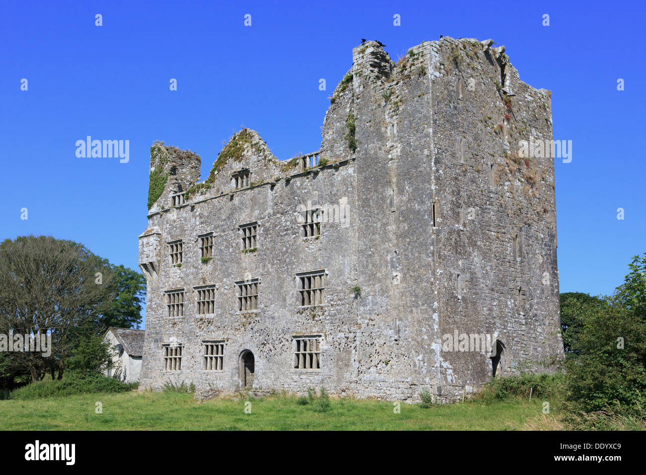 Leamaneh Castle dans le comté de Clare, Irlande Banque D'Images