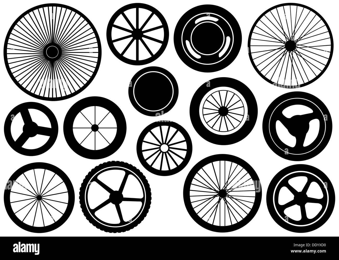 Roues différentes Banque de photographies et d’images à haute