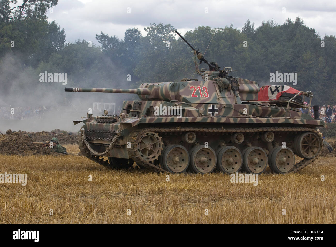 L'artillerie automoteur allemand Sturmgeschutz StuG III 01 réservoir à une reconstitution de la Seconde Guerre mondiale 11 Banque D'Images