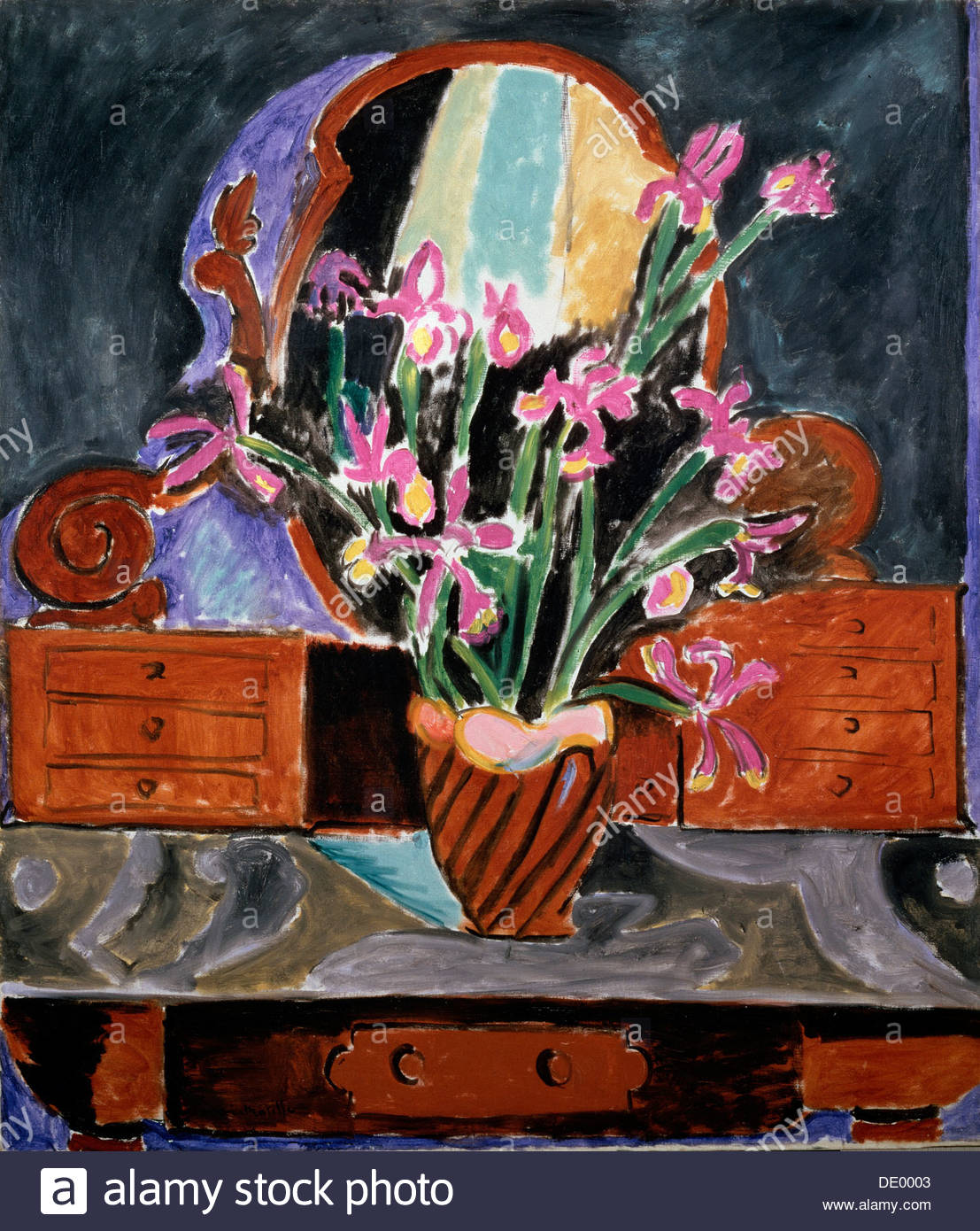 Iris Flowers Vase Table Photos & Iris Flowers Vase Table Images Alamy