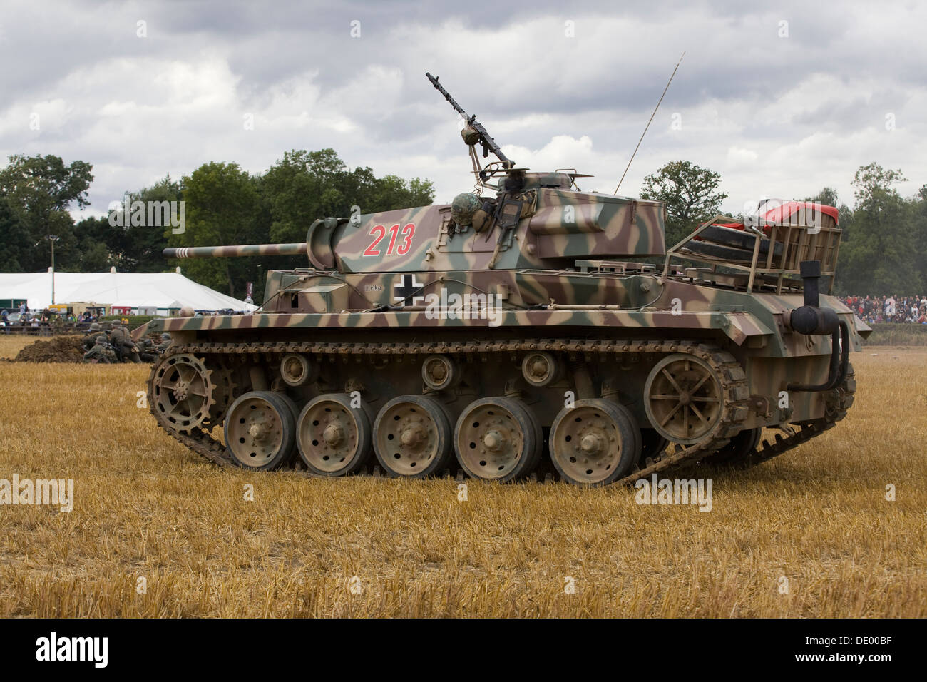 L'artillerie automoteur allemand Sturmgeschutz StuG III 01 réservoir à une reconstitution de la Seconde Guerre mondiale 11 Banque D'Images